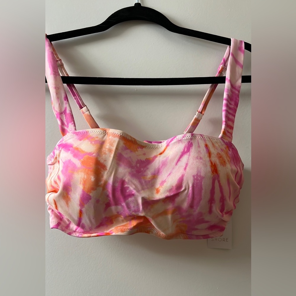 34B Pink Tie-Dye Bikini Swim Top